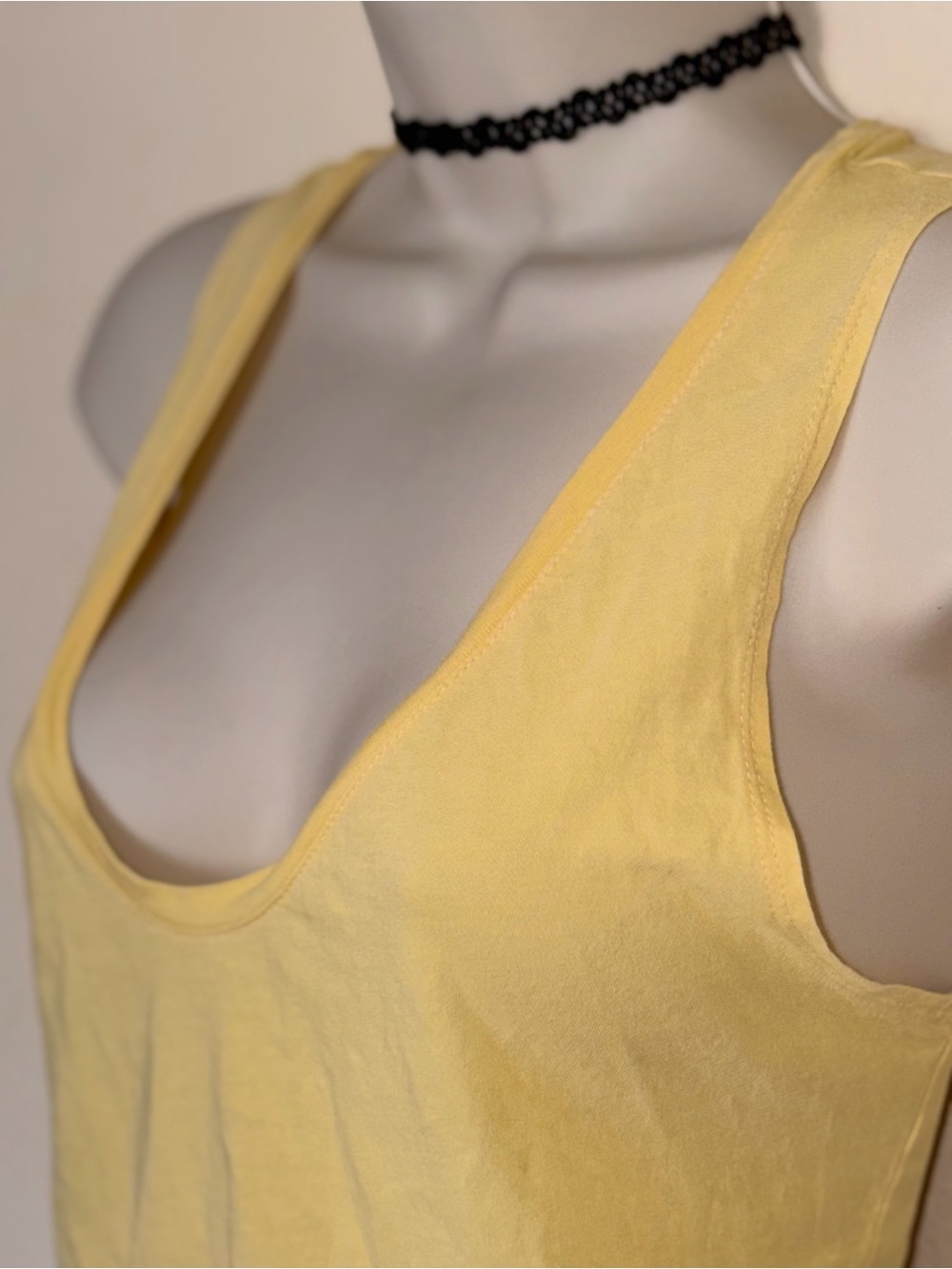 RVCA Yellow Scoop Neck Tank